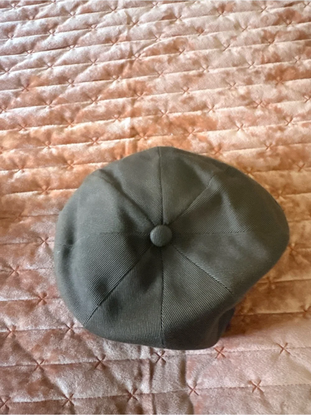 Vintage Two Baby Newsboy Caps in Navy and Dark Brown